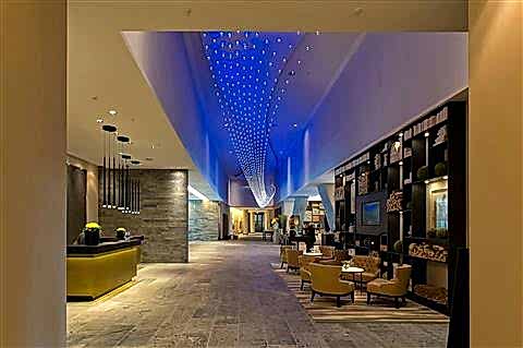 تصميم العمارة الداخلية للفندق.