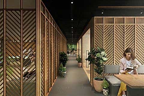 تصميم العمارة الداخلية للمكاتب.