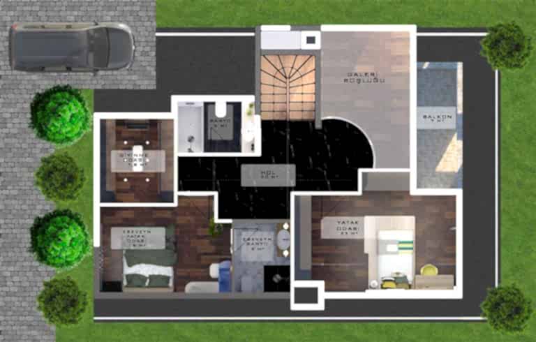 Angora Evleri Tasarım Projesi.