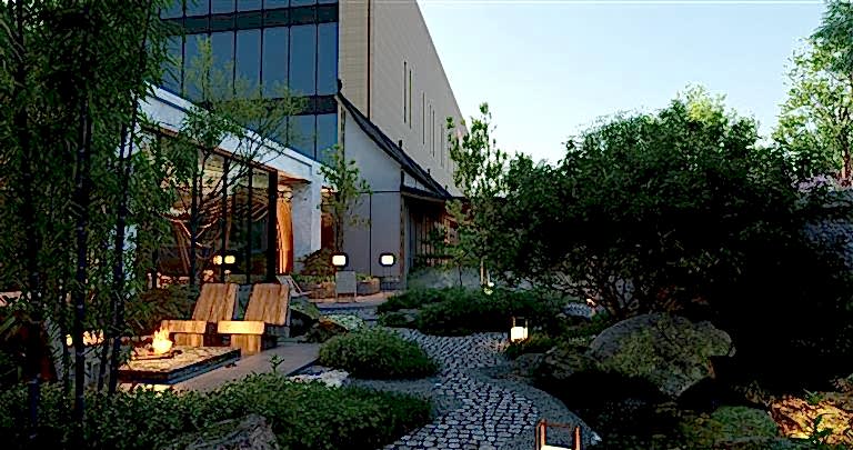 Villa Bahçelerinde Peyzaj ve Aydınlatma.